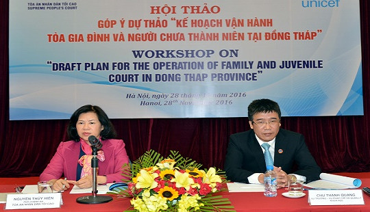 Nghiên cứu thành lập Tòa GĐVNCTN tại Đồng Tháp: Góp phần hoàn thiện tổ chức và hoạt động của TAND các cấp
