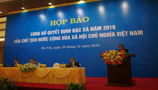 Hơn 4.000 phạm nhân được đặc xá trước dịp Tết Nguyên đán