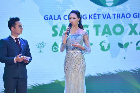 Hoa hậu biển Thuỳ Trang đẹp rạng ngời với vai trò đại sứ "sáng tạo xanh"