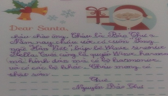 Những bức thư ngộ nghĩnh gửi ông già Noel