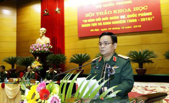 Hội thảo khoa học "30 năm đổi mới quân sự, quốc phòng-Thành tựu kinh nghiệm"