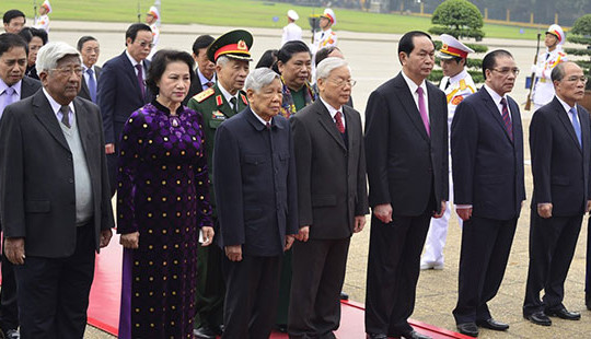 Lãnh đạo Đảng, Nhà nước vào lăng viếng Chủ tịch Hồ Chí Minh
