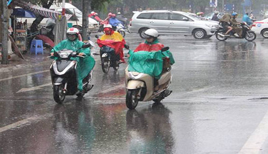 Bắc Bộ giảm nhiệt, thủ đô Hà Nội có mưa rào