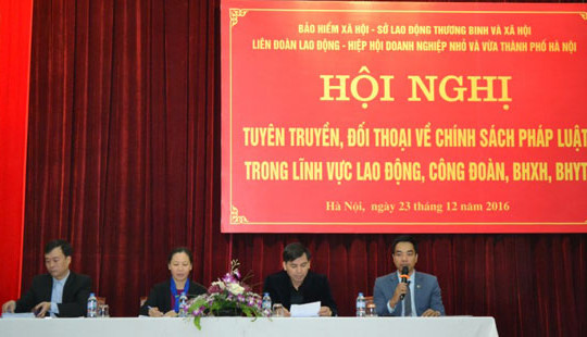Hà Nội: Đối thoại về chính sách pháp luật lao động, BHXH