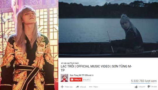 "Lạc Trôi" đạt 5 triệu view sau 1 ngày, Sơn Tùng M-TP tự phá vỡ kỷ lục của mình
