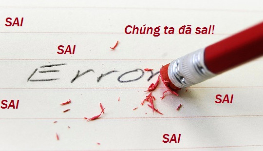 Sai phải sửa!