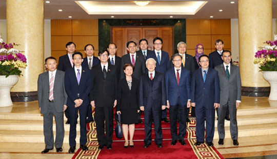 Tổng Bí thư tiếp Trưởng cơ quan đại diện Ngoại giao các nước ASEAN