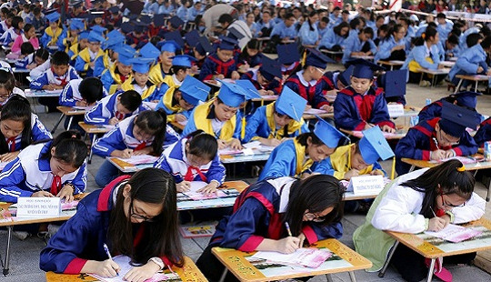 Hải Phòng: 500 học sinh tham gia Lễ khai bút đầu Xuân