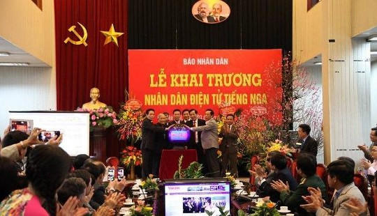 Báo Nhân Dân điện tử ra mắt phiên bản tiếng Nga