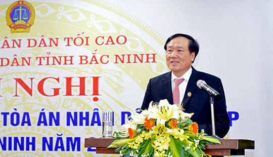 Chánh án TANDTC Nguyễn Hòa Bình: Mỗi phán quyết của Tòa án phải vì công lý
