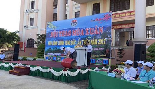 Khai mạc Hội thao mùa xuân Khu hành chính Sùng Đức lần thứ 10 năm 2017