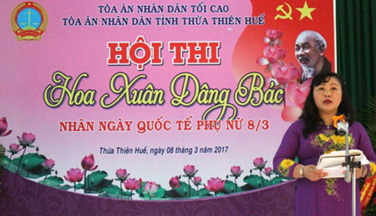 TAND tỉnh Thừa Thiên Huế tổ chức hội thi "Hoa xuân dâng Bác"