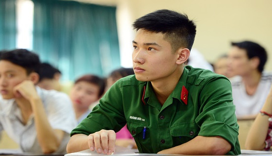 Thí sinh chỉ được đăng ký một nguyện vọng vào trường quân đội