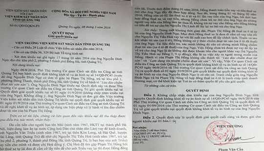 Vụ thuê xe đem đi cầm cố ở Quảng Trị: Viện kiểm sát kết luận “tranh chấp kinh doanh thương mại”?