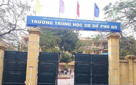 Hà Nội: Giáng chức, điều chuyển công tác đối với Hiệu trưởng Trường THCS Phú Đô
