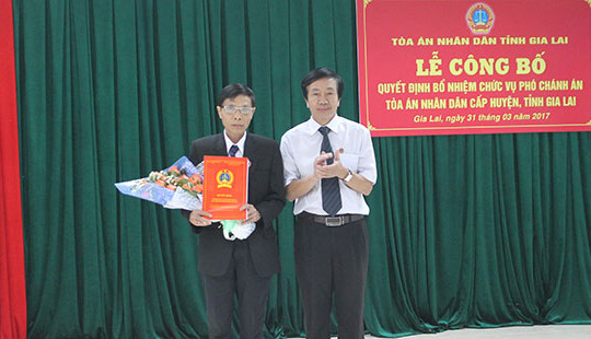 Bổ nhiệm Phó Chánh án TAND Tp.Pleiku