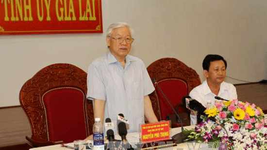 Tổng Bí thư: Gia Lai cần xác định thế mạnh là nông lâm nghiệp trình độ cao