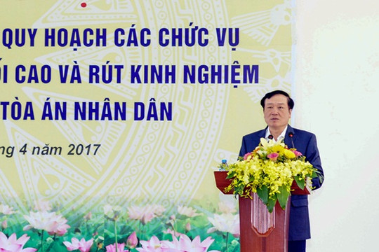 Lấy ý kiến bổ nhiệm, quy hoạch Phó Chánh án TANDTC và rút kinh nghiệm công tác xét xử của TAND