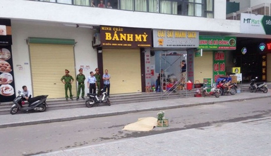 Rơi từ tầng cao chung cư Linh Đàm, một cô gái trẻ tử vong