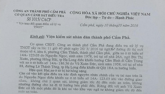 Quảng Ninh: Cần làm sáng tỏ uẩn khúc vụ tai nạn giao thông ở  TP Cẩm Phả