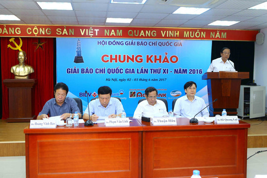 139 tác phẩm được chọn vào Chung khảo Giải báo chí quốc gia 2016