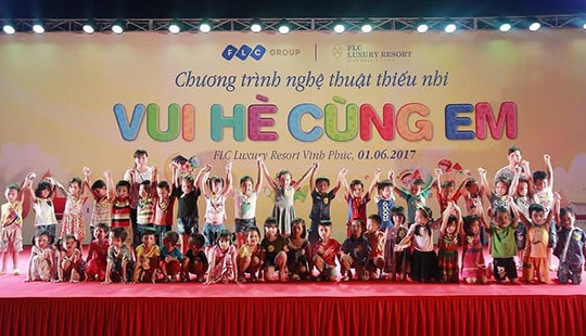 Tưng bừng chương trình “Vui hè cùng em” của FLC dành cho thiếu nhi Vĩnh Thịnh