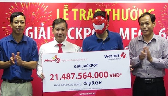 Xổ số Vietlott: Vé trúng giải Jackpot hơn 21 tỉ đồng bán ra tại Thanh Xuân