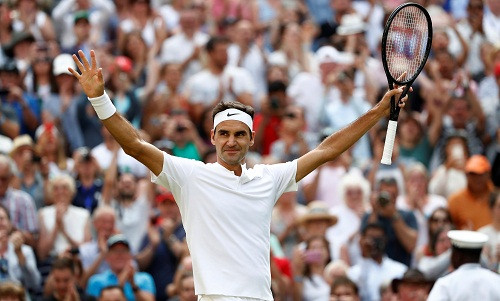 Federer vượt qua Dimitrov, vào tứ kết Wimbledon
