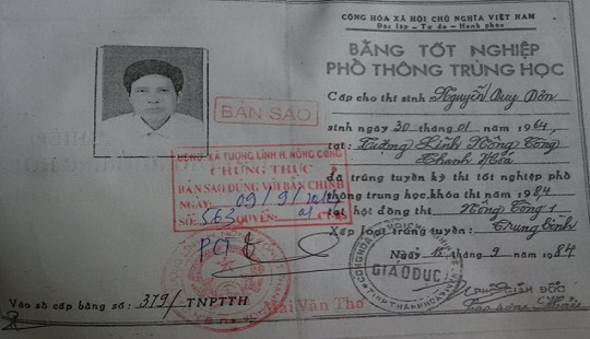 Thanh Hóa: Nhiều cán bộ xã “xài” bằng giả để thăng tiến