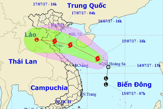 Bão số 2 diễn biến phức tạp và trái quy luật