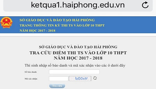 Hải Phòng công bố điểm chuẩn xét tuyển vào lớp 10 năm học 2017-2018