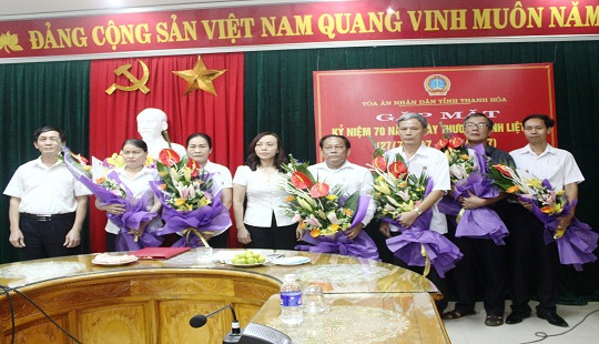 TAND tỉnh Thanh Hóa gặp mặt và tặng quà cho Thương binh, thân nhân liệt sĩ
