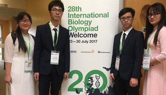 Việt Nam giành 1 HCV, 2 HCB Olympic Sinh học quốc tế 2017