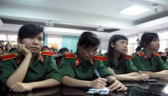 Điểm trúng tuyển năm 2017 của 18 trường khối quân đội