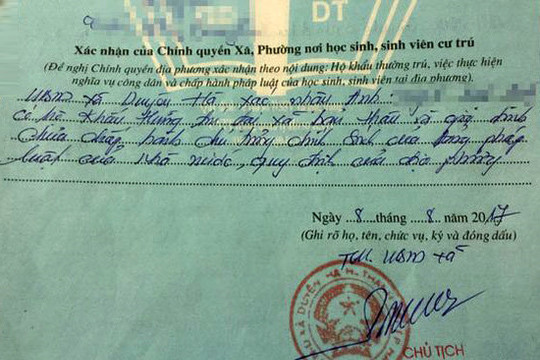 Hà Nội: Kỷ luật khiển trách cán bộ xã phê bình vào lý lịch công dân