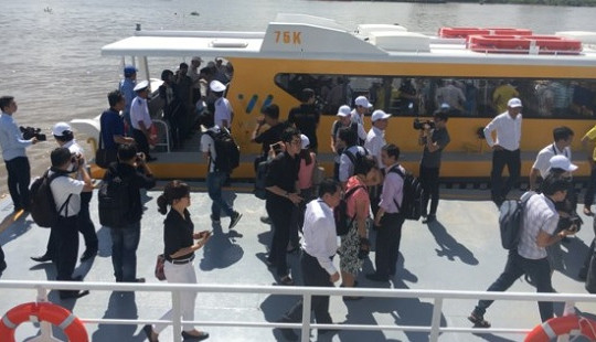 TPHCM: Chính thức vận hành kỹ thuật tuyến buýt sông đầu tiên
