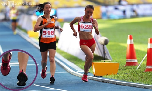 Việt Nam mất HC vàng vì VĐV chủ nhà chạy ở môn đi bộ