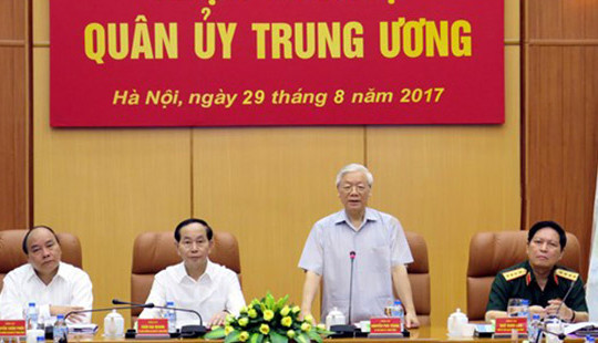 Tổng Bí thư Nguyễn Phú Trọng chủ trì Hội nghị Quân ủy Trung ương