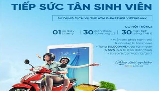 Mở thẻ nhận ngay ưu đãi, trúng xe Liberty với VietinBank