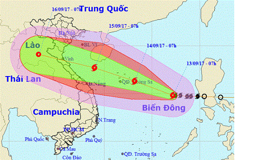 Bão số 10 mạnh chưa từng có sẽ đổ bộ vào miền Trung