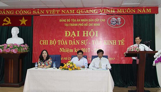 Đại hội Chi bộ Tòa Dân sự - Tòa Kinh tế  TAND cấp cao tại TP HCM