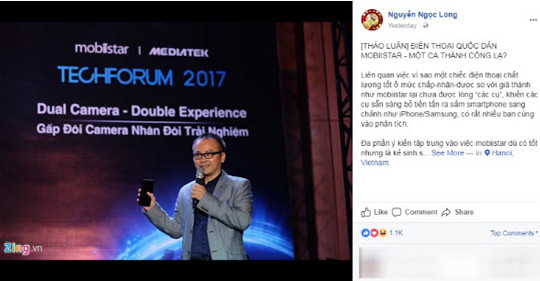 Blogger Nguyễn Ngọc Long: Điện thoại quốc dân mobiistar là một ca thành công lạ?