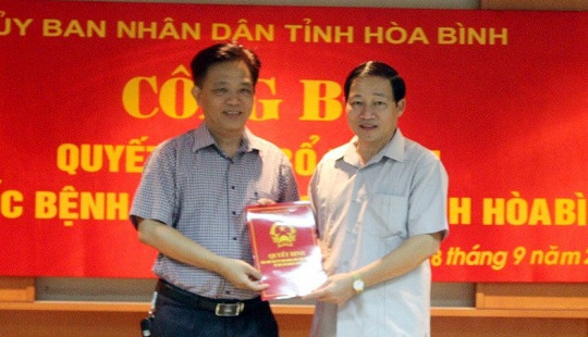 Bệnh viện Đa khoa tỉnh Hòa Bình có tân Giám đốc sau sự cố chạy thận