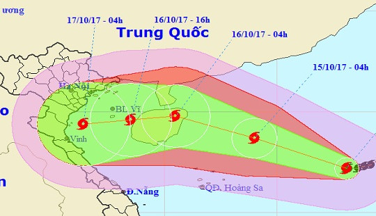 Bão số 11 giật cấp 15, diễn biến phức tạp