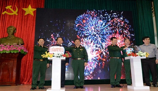 Khai trương Báo Quân đội nhân dân điện tử tiếng Lào và tiếng Khmer