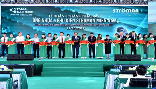 Ströman Việt Nam khánh thành Nhà máy ống nhựa và Phụ kiện Ströman công suất 150.000 tấn/năm