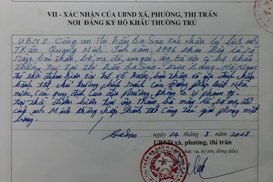 Hà Nam: Nam thanh niên khốn khổ vì bố mẹ bị phê bình trong sơ yếu lý lịch
