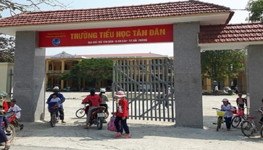 Hải phòng: UBND huyện An Lão yêu cầu trường Tiểu học Tân Dân trả lại tiền cho phụ huynh