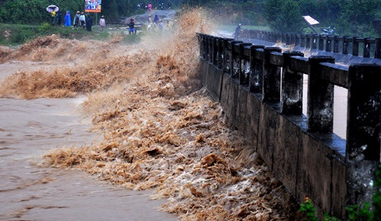 Bình Định: Vớt bèo khơi dòng chảy, nữ công nhân bị lũ cuốn trôi