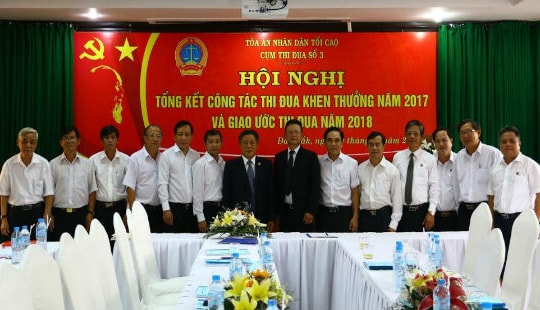 Cụm thi đua số III TAND: Phong trào thi đua góp phần hoàn thành tốt nhiệm vụ năm 2017